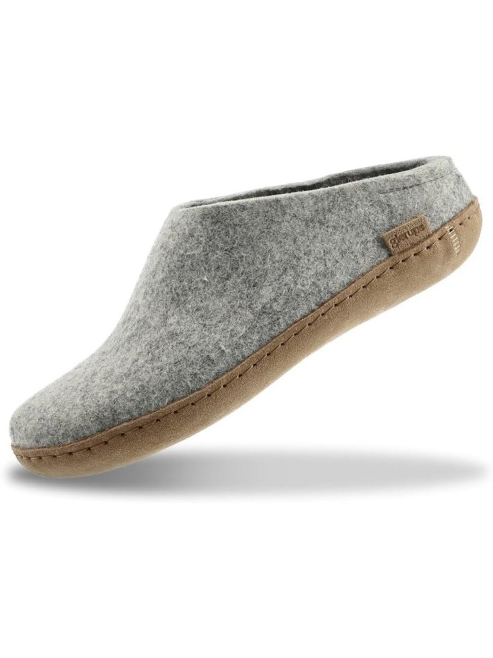 Cozy 100% Wool Mix Slippers with Leather Sole - Unisex Slip-On Comfort Footwear